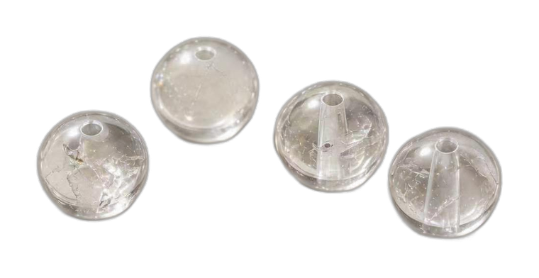 Clear quartz bead used in Strandzen calm and new start bracelet kits