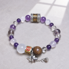 Lotus Reverie finished crystal bracelet design detail 2 thumbnail
