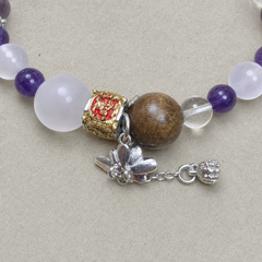 Lotus Reverie finished crystal bracelet design detail 3 thumbnail