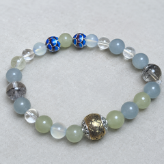 Blue Interval finished crystal bracelet design detail 2 thumbnail