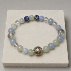 Blue Interval finished crystal bracelet design detail 3 thumbnail