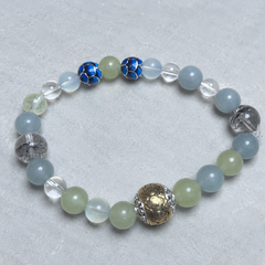 Blue Interval finished crystal bracelet design detail 4 thumbnail