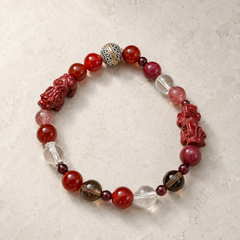 Crimson Oath finished crystal bracelet design detail 4 thumbnail