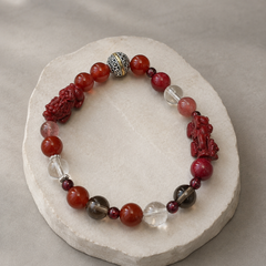 Crimson Oath finished crystal bracelet design detail 5 thumbnail