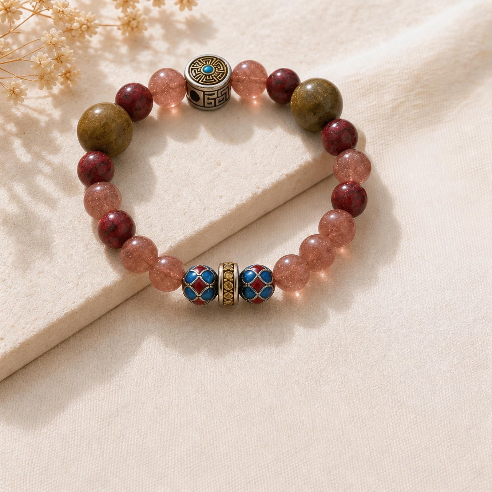 Love crystal bracelet close-up for the Love state guide