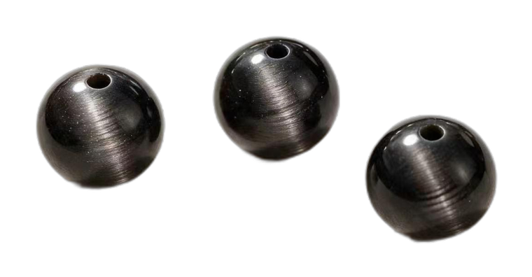 Silver sheen obsidian bead for the Protection state