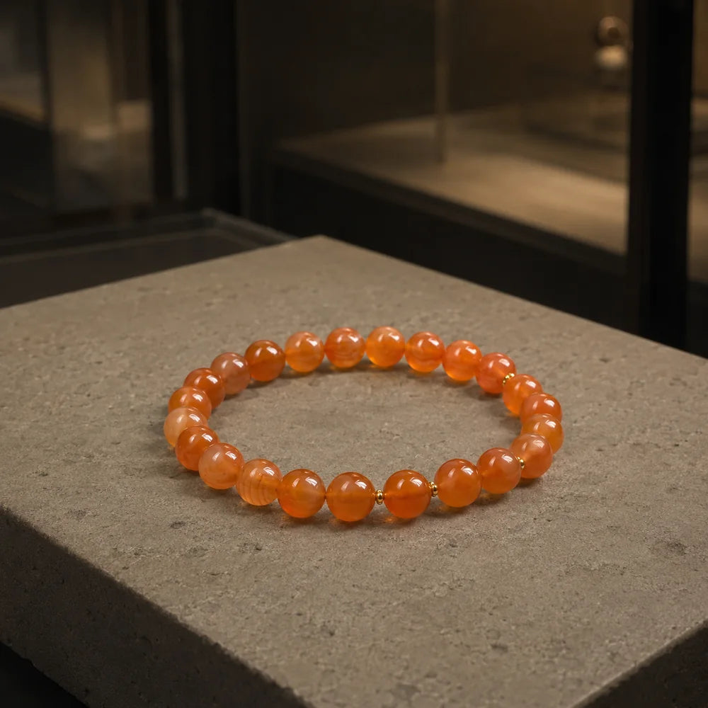 Nanhong Agate single-stone bracelet material study
