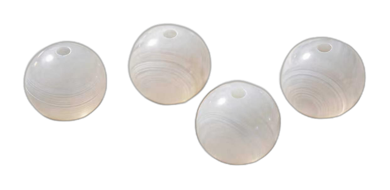 White agate main bead for Strandzen crystal jewelry