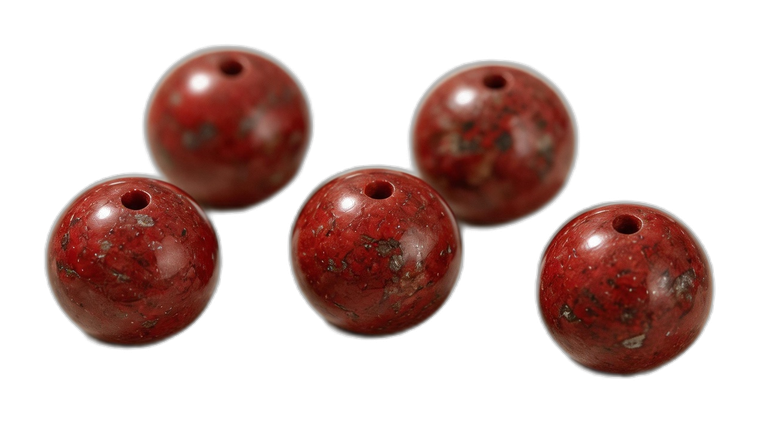 Raw cinnabar main bead for Strandzen crystal jewelry